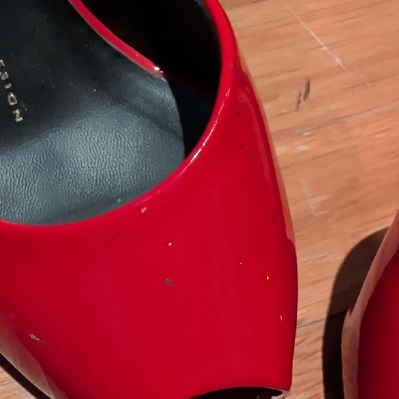 Giuseppe Zanotti Glossy Red Peep-Toe Heels Open Toed Sandals - Picture 3 of 15